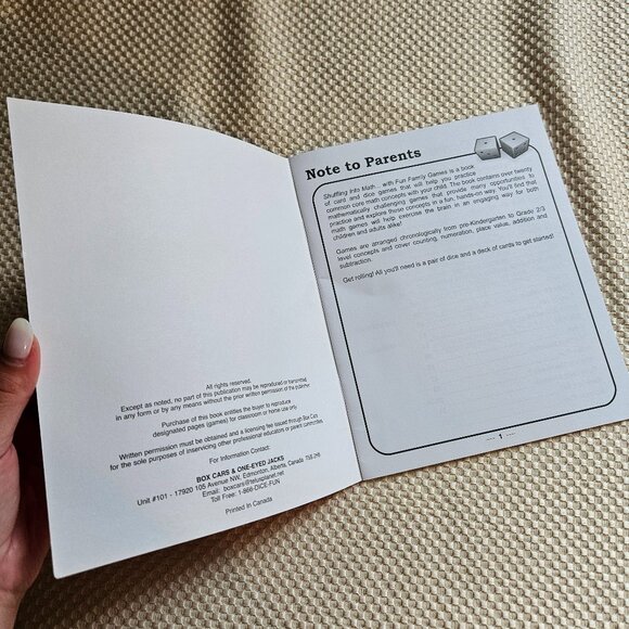 4/$25 Shuffling Into Math -‎ With Fun Family Games - Paperback - Picture 2 of 3